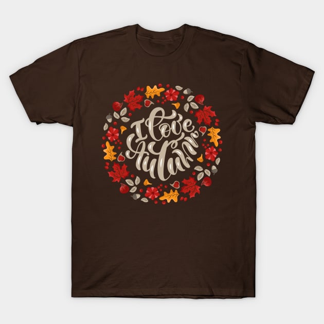 Hello Autumn - Thanksgiving - Welcome Fall T-Shirt by igzine